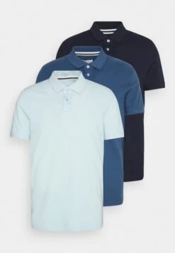 Pier One 3 Pack - Poloshirt - Light Blue/Blue/Dark Blue -Pier One 0ff6d1a0739145f6be830ca146804cdf scaled
