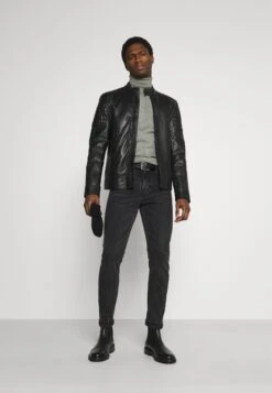 Pier One 2 Pack - Basic Turtleneck - Trui - Black/Mottled Light Grey