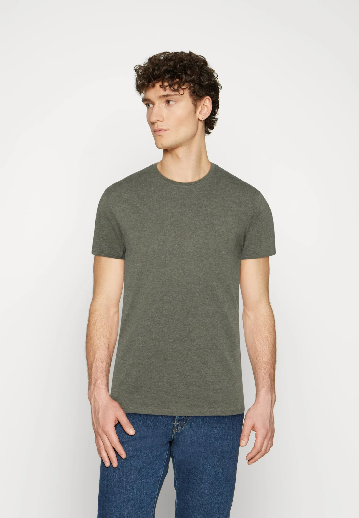 Pier One 3 Pack - T-Shirt Basic - Brown/Beige/Light Blue 5 Pier One 3 Pack - T-Shirt Basic - Brown/Beige/Light Blue - Afbeelding 5