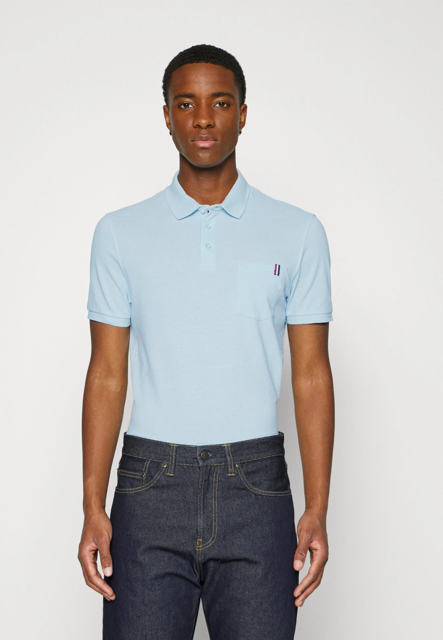 Pier One 2 Pack - Poloshirt - Light Blue/Black 2 Pier One 2 Pack - Poloshirt - Light Blue/Black - Afbeelding 2