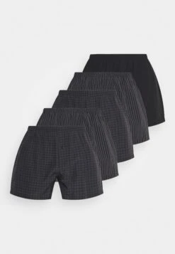 Pier One 5 Pack - Boxershort - Black/Dark Grey