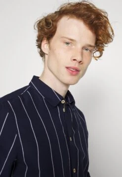 Pier One Linen Mix Stripe - Overhemd - Dark Blue 9 Pier One Linen Mix Stripe - Overhemd - Dark Blue -Pier One 368860f76af348d18efc7d675b2e5f38 scaled