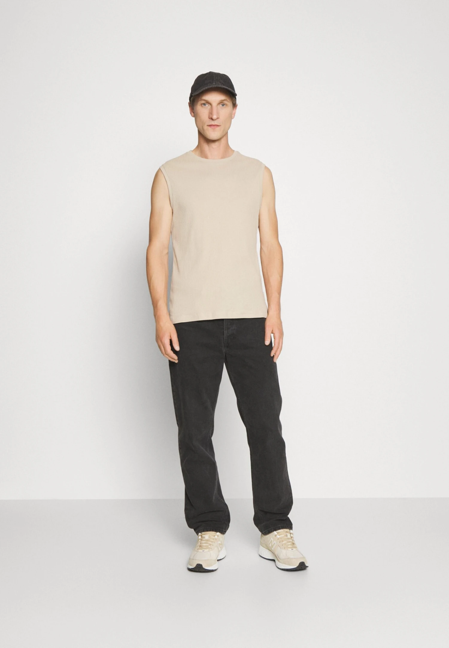 Pier One 2 Pack - Top -Black/Beige 1 Pier One 2 Pack - Top -Black/Beige