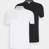 Pier One 2 Pack - Poloshirt - White/Black