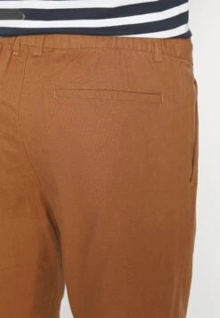 Pier One Linen Blend Drawcord Shorts- Shorts - Brown -Pier One 47f3ba1fb7dc4b3aa672e604b9fed1fe scaled