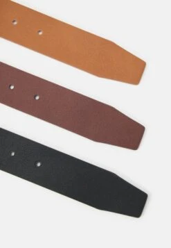 Pier One 3 Pack Unisex - Riem - Black/Brown/Cognac -Pier One 5093dbbd357b48f4906cc633ff9bf4ec scaled