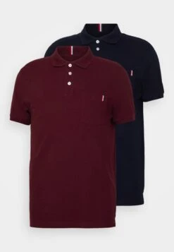 Pier One 2 Pack - Poloshirt - Blue/Bordeaux -Pier One 596d0de14dc04a10bc9519206e472b35 scaled