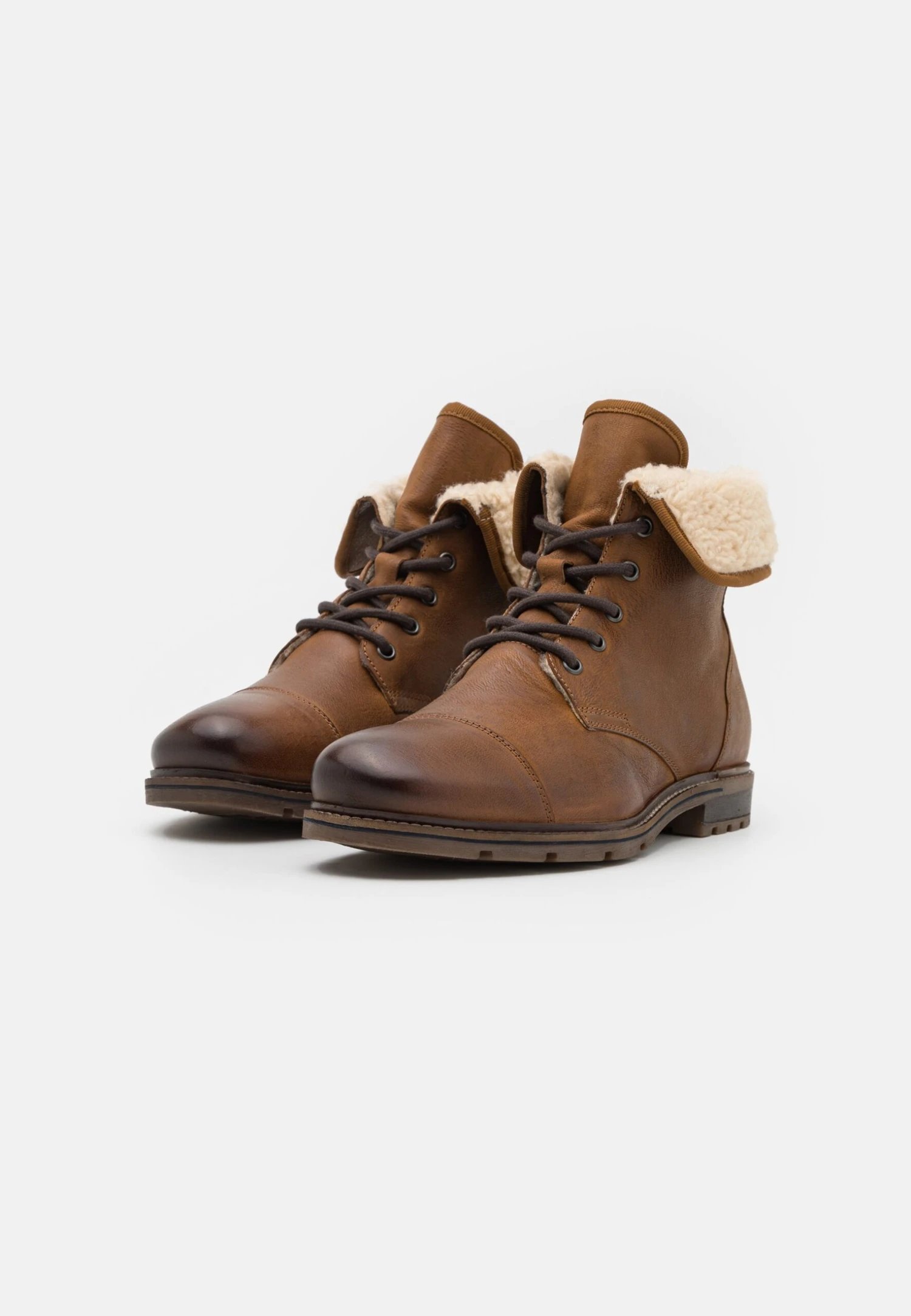 Pier One Leather - Veterboots - Camel 2 Pier One Leather - Veterboots - Camel - Afbeelding 2