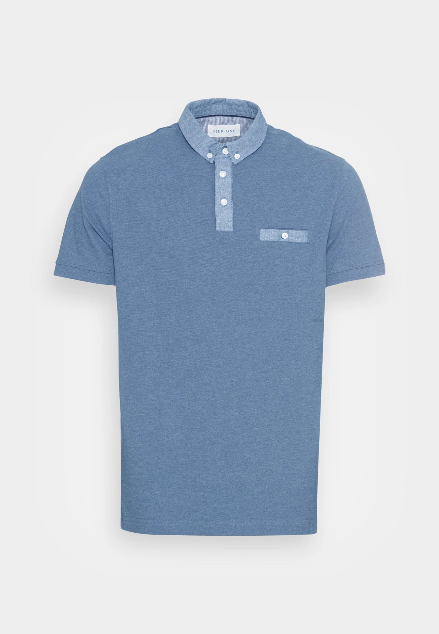 Pier One Poloshirt - Dark Blue/Light Blue 4 Pier One Poloshirt - Dark Blue/Light Blue - Afbeelding 4