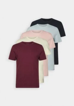 Pier One 5 Pack - T-Shirt Basic - Dark Blue/Pink/Off-White -Pier One 679c04de75ba47c38a8e13031ab0f7ce scaled