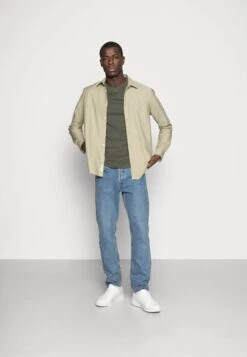 Pier One 3 Pack - T-Shirt Basic - Black/Grey/Green