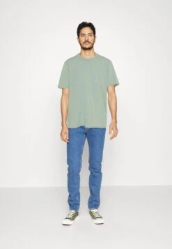 Pier One 5 Pack - T-Shirt Basic - Mint/Off-White/Khaki