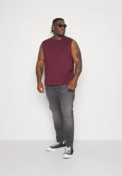 Pier One 2 Pack- Top - Black/Bordeaux