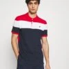 Pier One Poloshirt - Red/White/Dark Blue