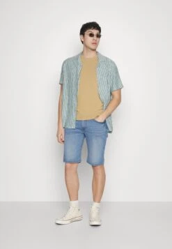 Pier One Jeansshort - Light Blue Denim