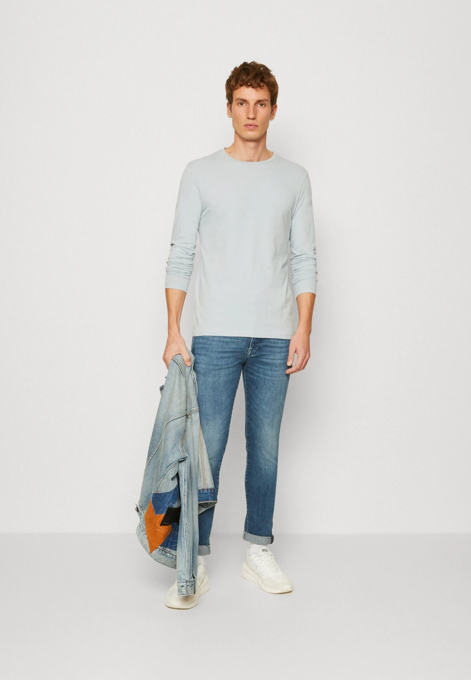 Pier One 2 Pack - Longsleeve - Light Blue/Dark Blue 1 Pier One 2 Pack - Longsleeve - Light Blue/Dark Blue