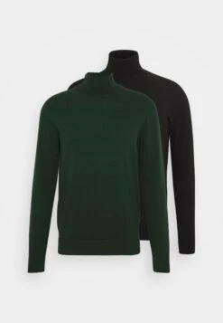 Pier One 2 Pack - Basic Turtleneck - Trui - Black/Dark Green -Pier One 903218958e2e432c9ae54008d290ccf6 scaled