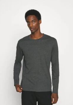 Pier One Longsleeve - Black/Dark Grey/Olive -Pier One a706bbb255a34607944895ff9f359ff5 scaled