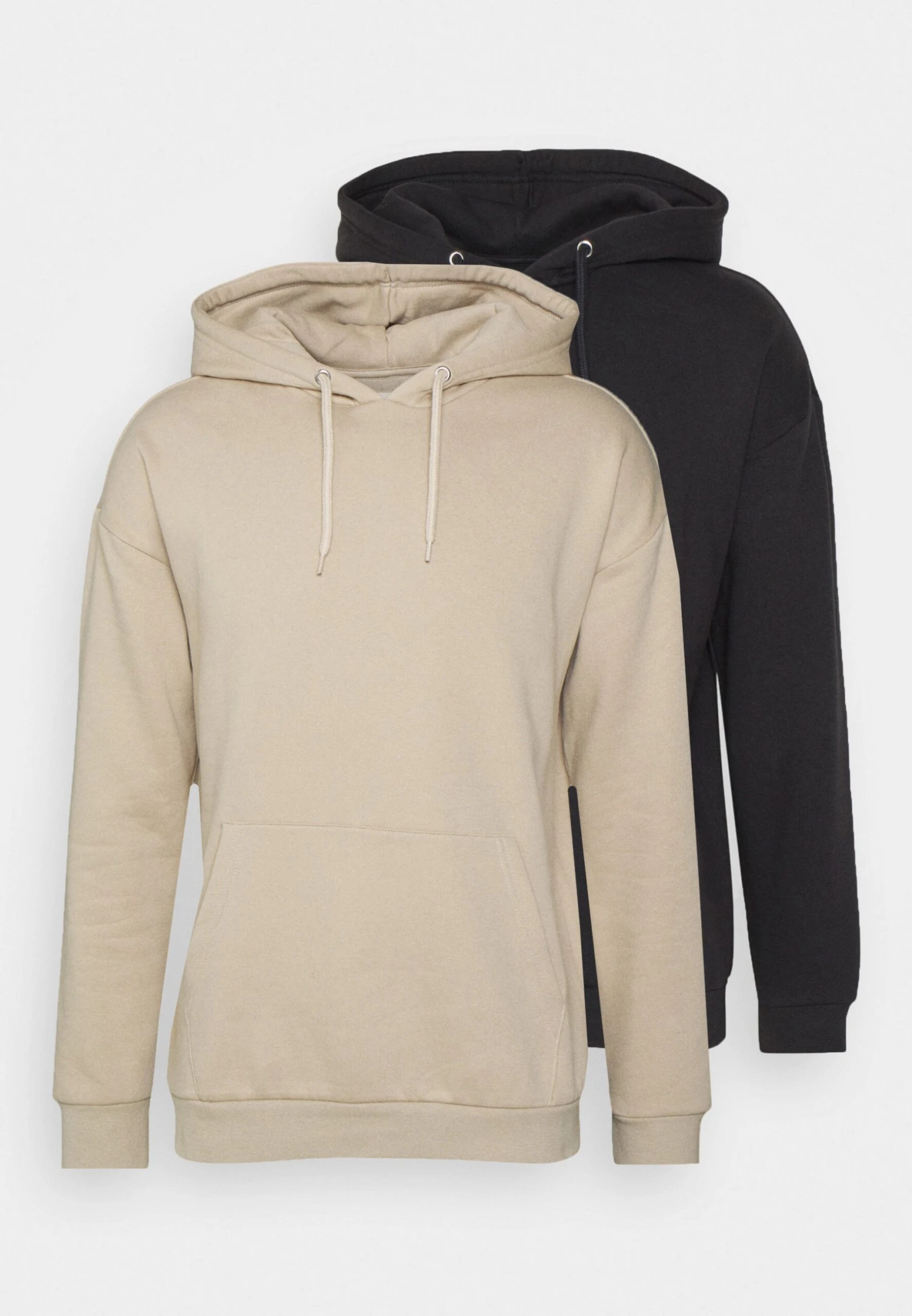 Pier One 2 Pack - Hoodie - Black/ Beige 5 Pier One 2 Pack - Hoodie - Black/ Beige - Afbeelding 5
