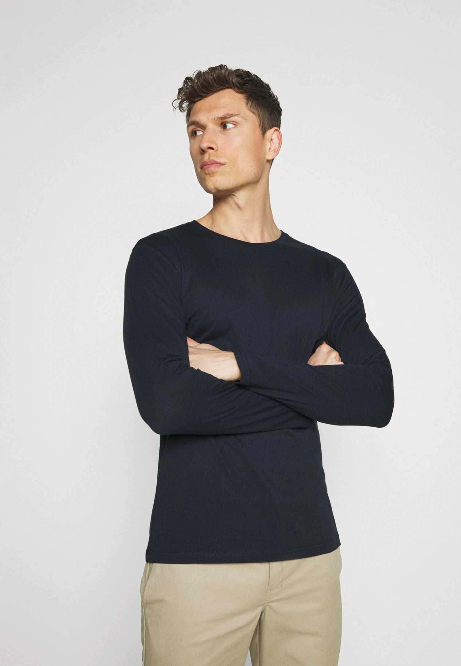 Pier One 2 Pack - Longsleeve - Dark Blue/Mottled Grey 4 Pier One 2 Pack - Longsleeve - Dark Blue/Mottled Grey - Afbeelding 4