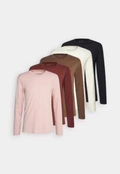 Pier One 5 Pack - Longsleeve - Off-White/Mauve/Brown -Pier One b8e45d0b40634cbaac3eb14e9c373a5b scaled