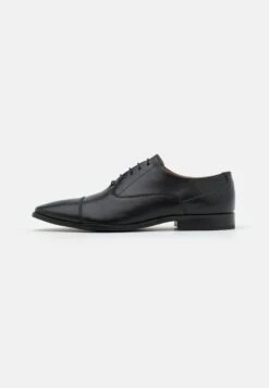 Pier One Leather- Veterschoenen - Black