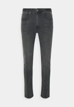 Pier One Slim - Jeans Tapered Fit - Grey Denim