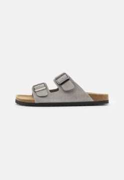 Pier One Leather Unisex - Pantoffels - Grey