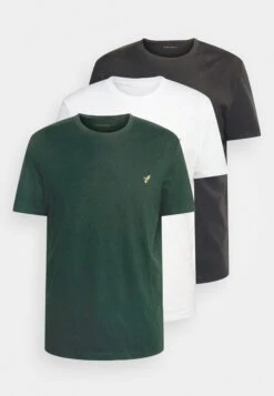 Pier One 3 Pack - T-Shirt Basic - White, Black, Dark Green -Pier One cb0ef94bb9d04e7684206d4a10c4d311 scaled