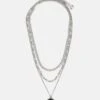 Pier One Unisex 3 Pack - Ketting - Silver-Coloured