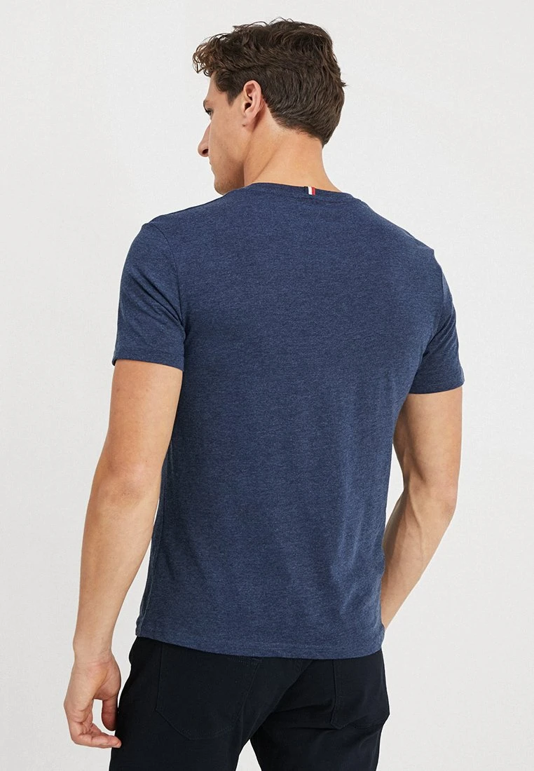 Pier One T-Shirt Basic - Mottled Dark Blue 3 Pier One T-Shirt Basic - Mottled Dark Blue - Afbeelding 3