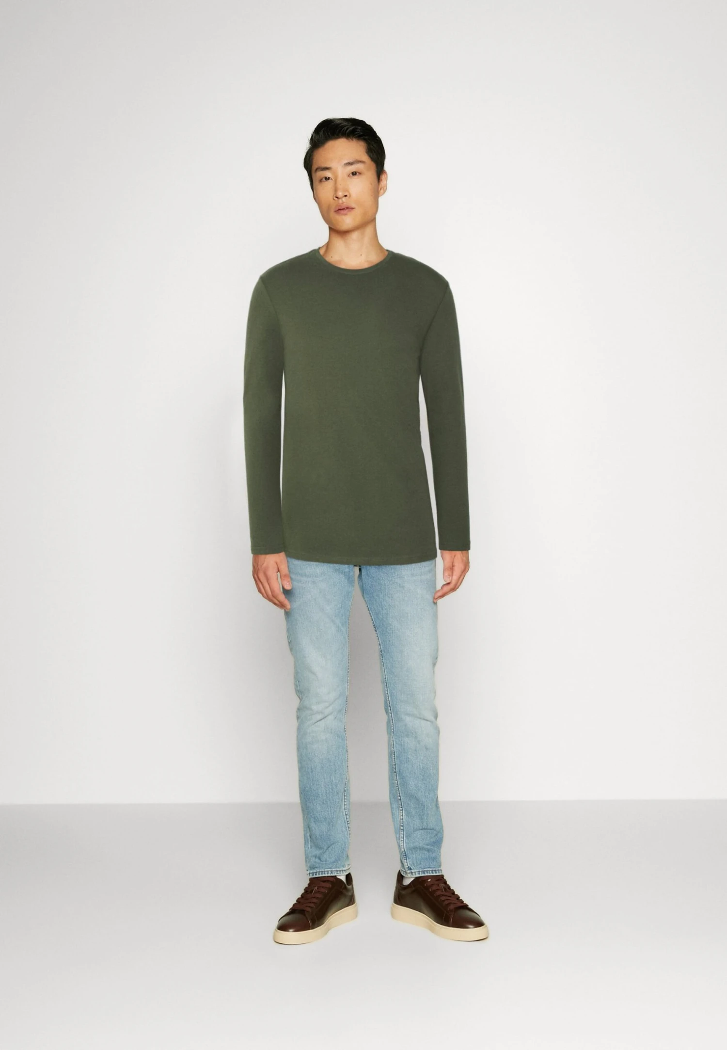 Pier One 2 Pack - Longsleeve - Off-White/Dark Green 1 Pier One 2 Pack - Longsleeve - Off-White/Dark Green