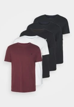 Pier One 5 Pack - T-Shirt Basic - Black/White/Dark Blue -Pier One e35fd697e3f14c8ebd7f31594551082c scaled