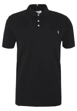 Pier One Tricolore Trim- Poloshirt - Black