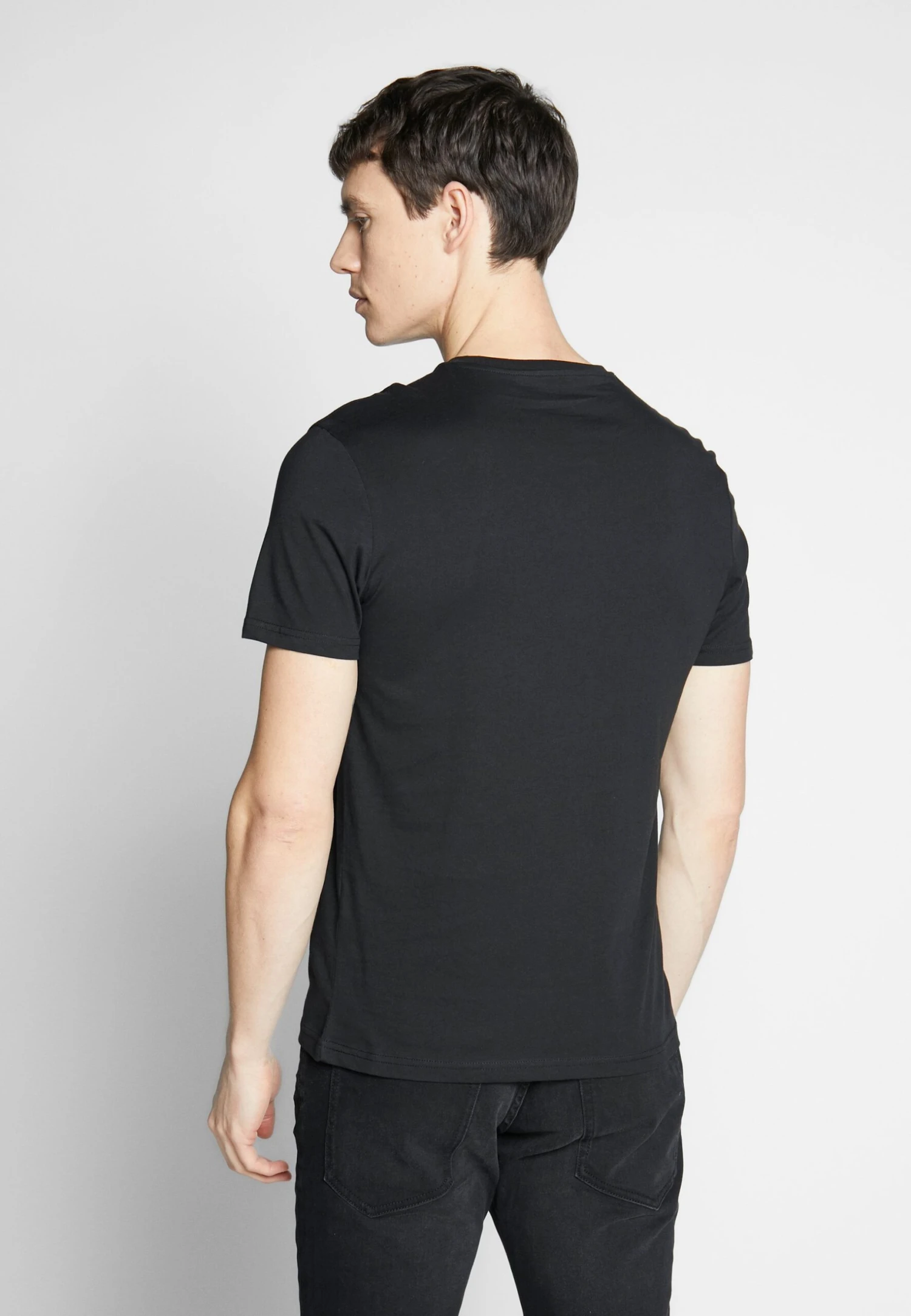 Pier One 3 Pack - T-Shirt Basic - Black/White/Blue 4 Pier One 3 Pack - T-Shirt Basic - Black/White/Blue - Afbeelding 4