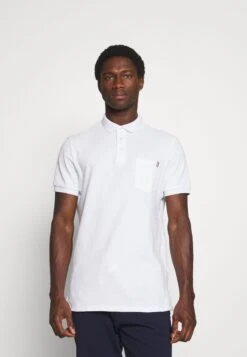 Pier One Tricolore Trim- Poloshirt - White